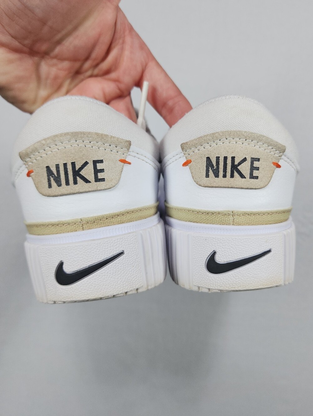 Nike Court Legacy Lift Platform Sneakers White Black Women's Size 9 - Picture 9 of 11